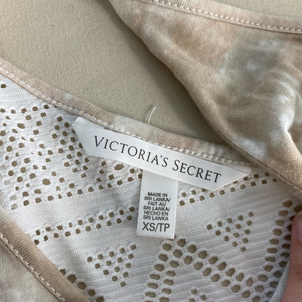 Victoria Secret Razorback Mesh Tye Dye Neutral Tank - Picture 7 of 7